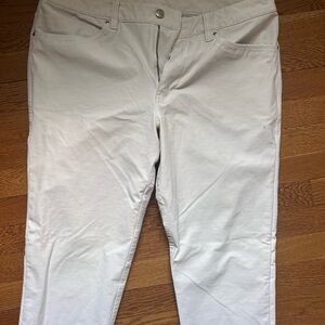 Men’s white Lululemon pants